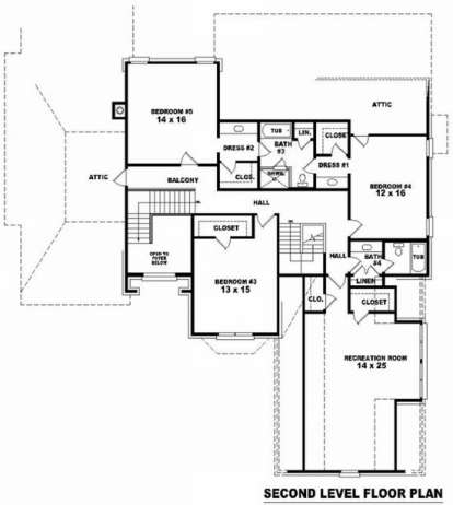 Floorplan 2 for House Plan #053-02055