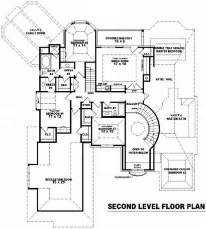 Floorplan 2 for House Plan #053-02056