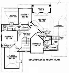 Floorplan 2 for House Plan #053-02066