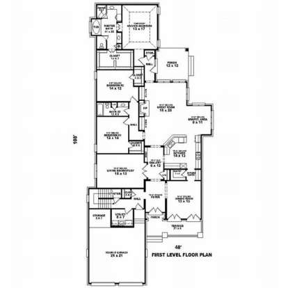 Floorplan 1 for House Plan #053-02068