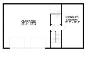 Garage Floor for House Plan #036-00029