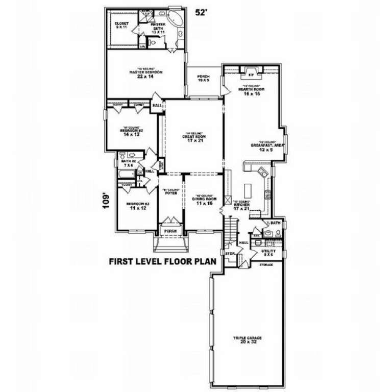 House Plan House Plan #9943 Drawing 1