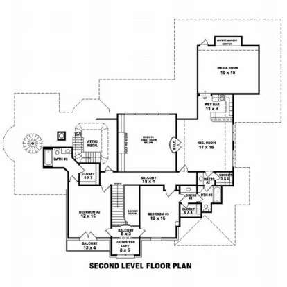 Floorplan 2 for House Plan #053-02073