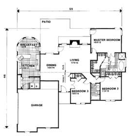 Floorplan for House Plan #036-00030