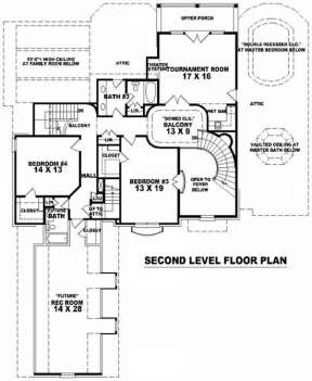 Floorplan 2 for House Plan #053-02086