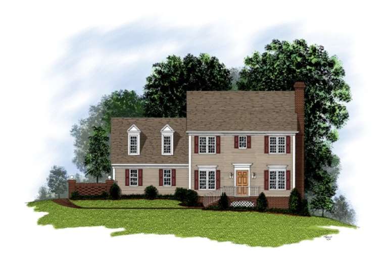 Traditional House Plan #036-00031 Elevation Photo