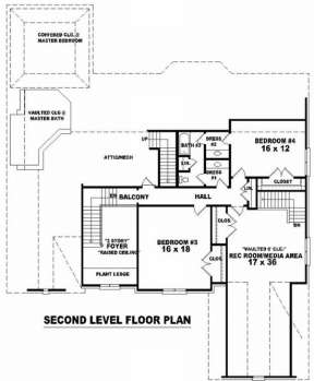 Floorplan 2 for House Plan #053-02089