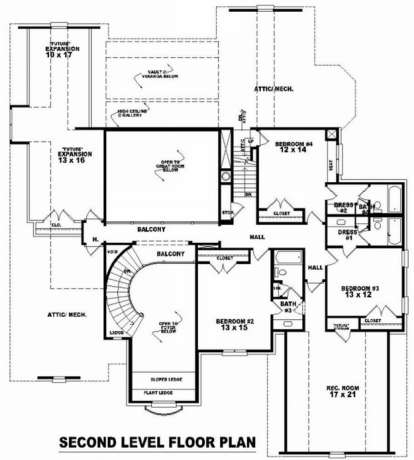 Floorplan 2 for House Plan #053-02096