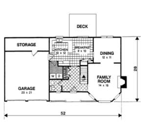 First Floor for House Plan #036-00032
