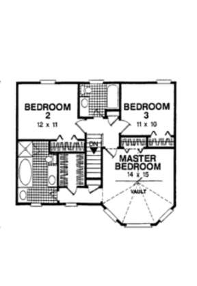 Second Floor for House Plan #036-00032