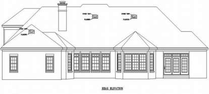 European House Plan #053-02102 Elevation Photo