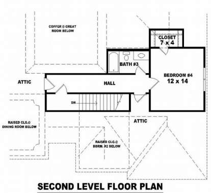 Floorplan 2 for House Plan #053-02102