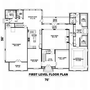 Floorplan 1 for House Plan #053-02104
