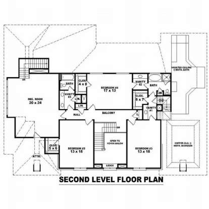 Floorplan 2 for House Plan #053-02105