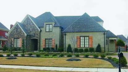4 Bed, 4 Bath, 4580 Square Foot House Plan - #053-02107