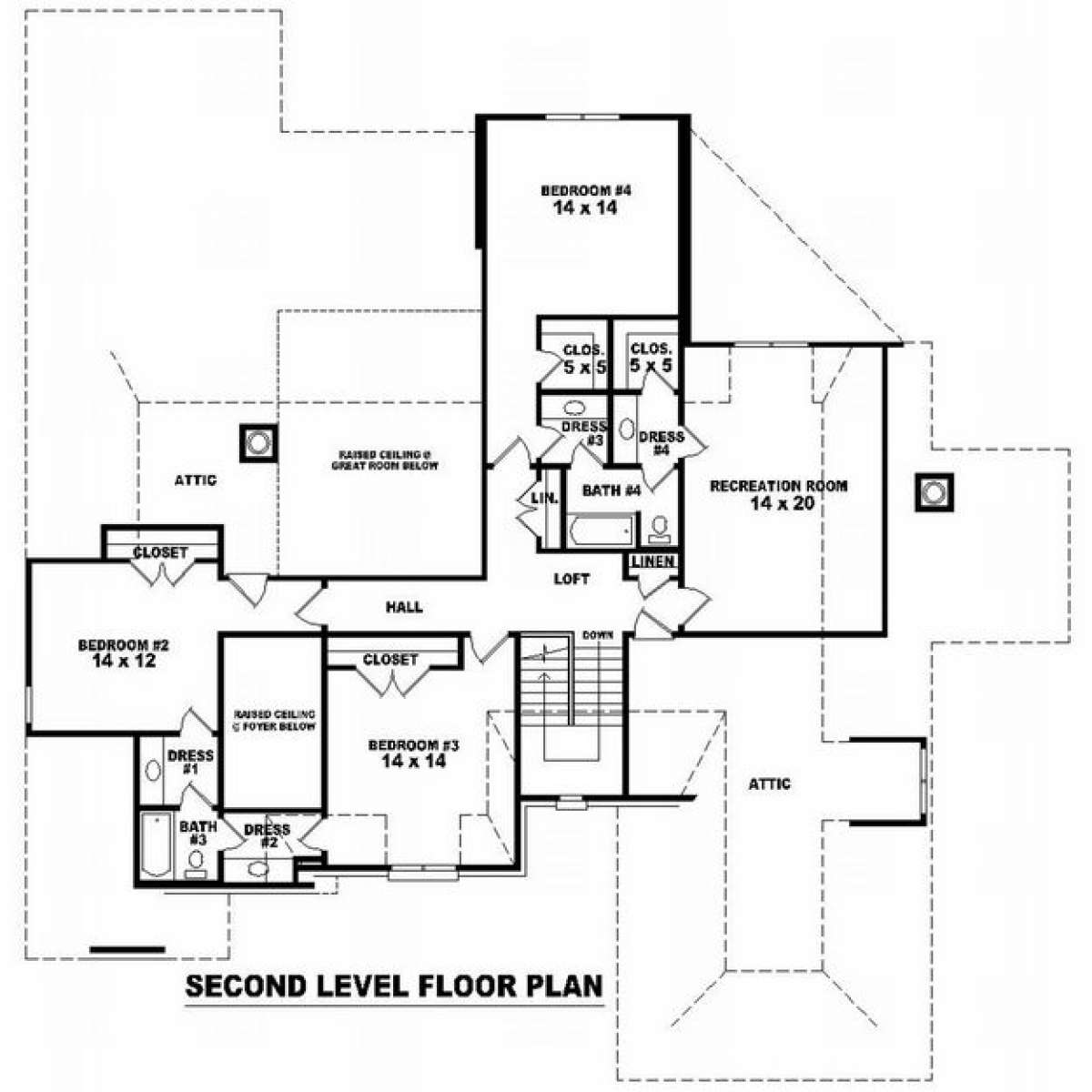 Floorplan 2 for House Plan #053-02107
