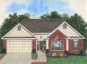 Ranch House Plan #036-00033 Elevation Photo