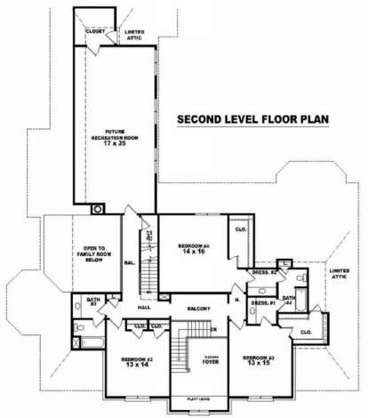 Floorplan 2 for House Plan #053-02115