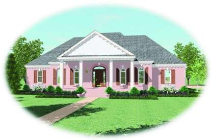 French Country House Plan #053-02117 Elevation Photo