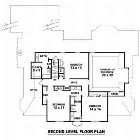 Floorplan 2 for House Plan #053-02118