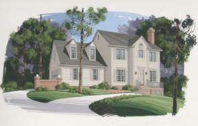 Traditional House Plan #036-00034 Elevation Photo