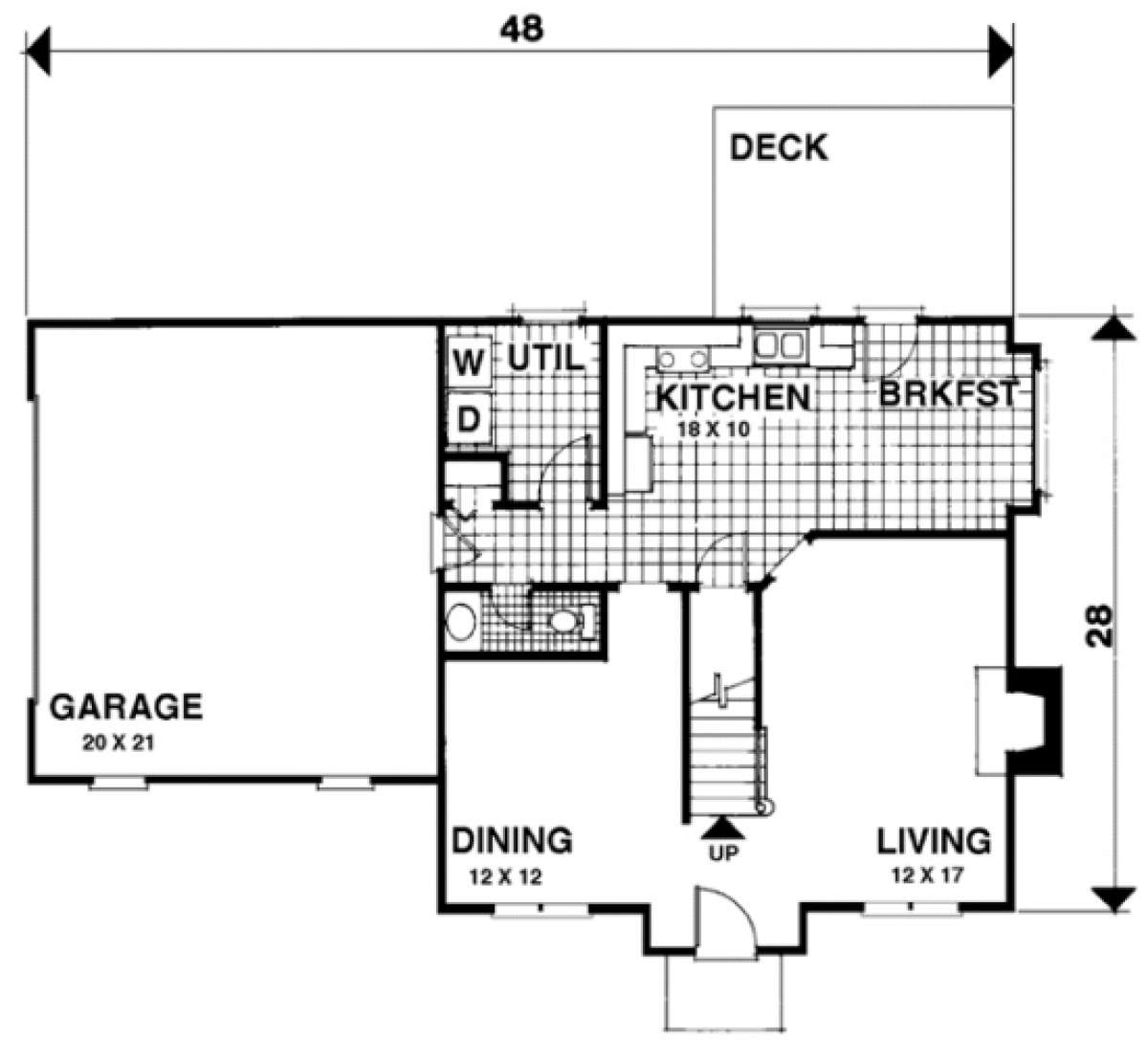 First Floor for House Plan #036-00034