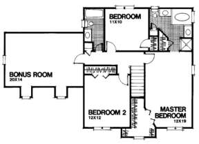 Second Floor for House Plan #036-00034