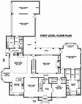 Floorplan 1 for House Plan #053-02120