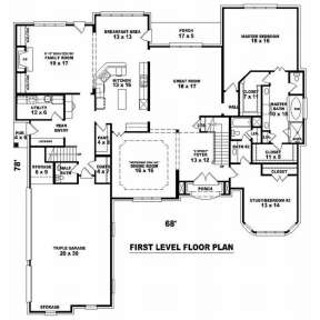 Floorplan 1 for House Plan #053-02126