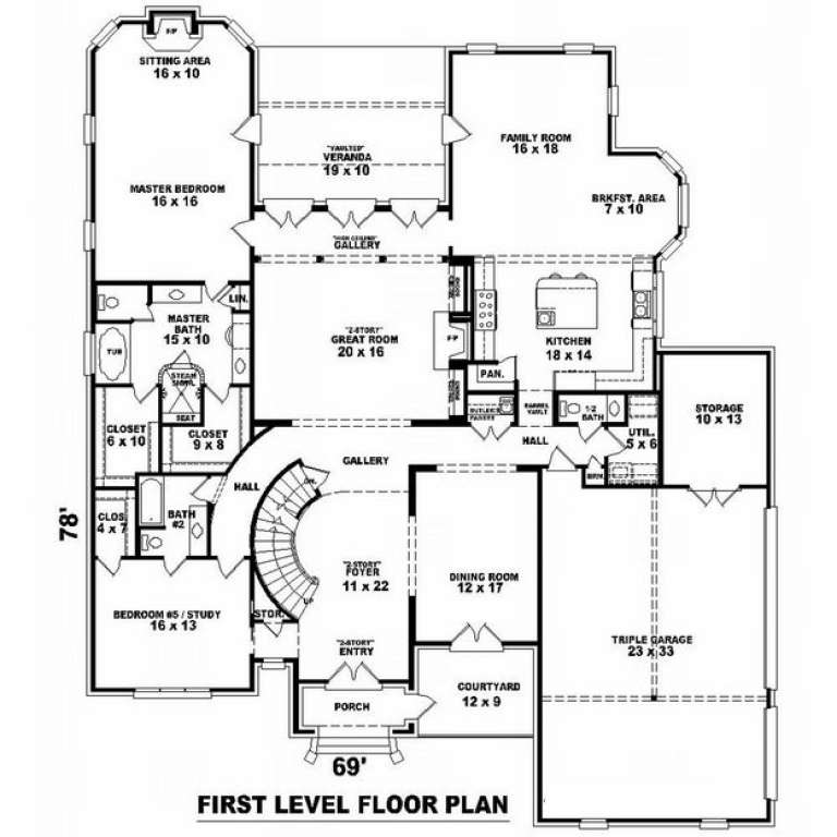 House Plan House Plan #9998 Drawing 1