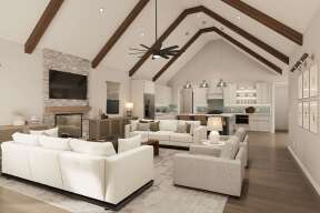 Modern Transitional 3 Car Garage Plan - 2,704 Square Feet, 1 Bedroom, 2 ...