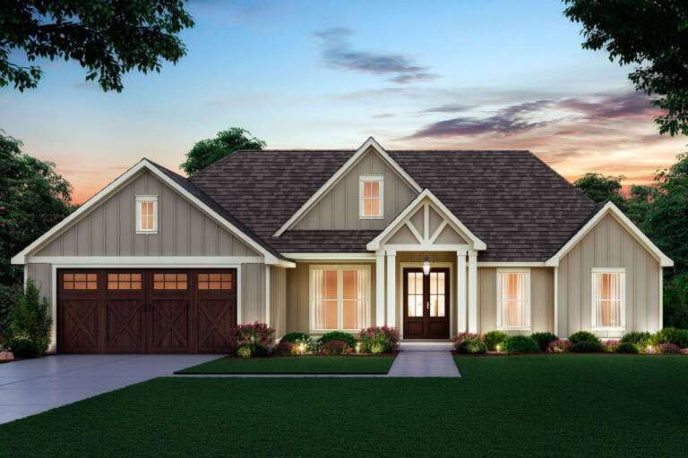 Craftsman Plan 1 434 Square Feet 035 00550 Craftsman Plan 1 434 Square Feet 035 00550