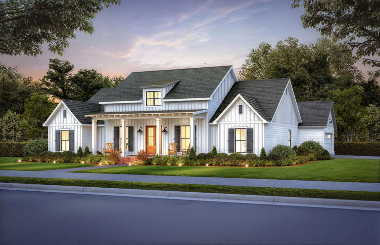 House Plan House Plan #31222 Angled Front Elevation